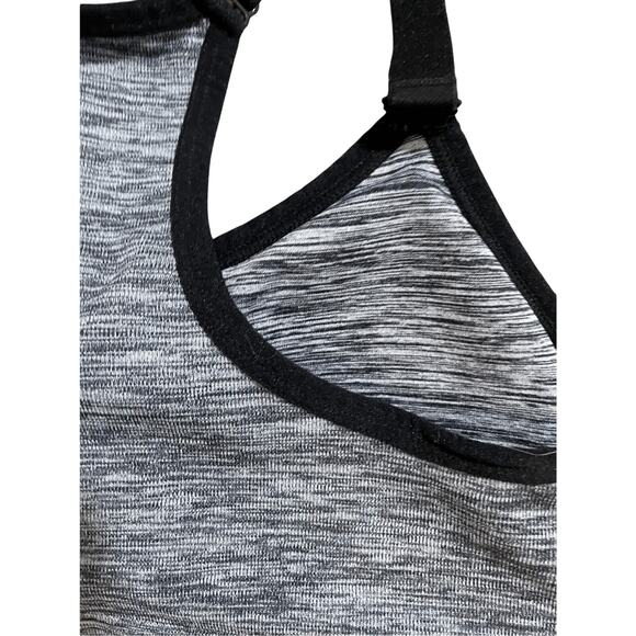 Ryka Heathered Grey Racerback Gorpcore Utility Workout Padded Sports Bra XS - Picture 5 of 6
